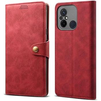 Lenuo Leather flipové puzdro na Xiaomi Redmi 12C, červená (348435)