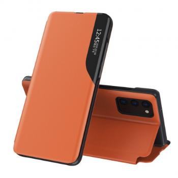 MG Eco Leather View knižkové puzdro na Samsung Galaxy A32 5G, oranžové