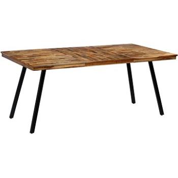 Jedálenský stôl z recyklovaného teaku a ocele 180 × 90 × 76 cm 245415