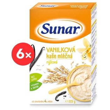 Sunar vanilková kaša mliečna ryžová 6× 225 g (8592084409555)