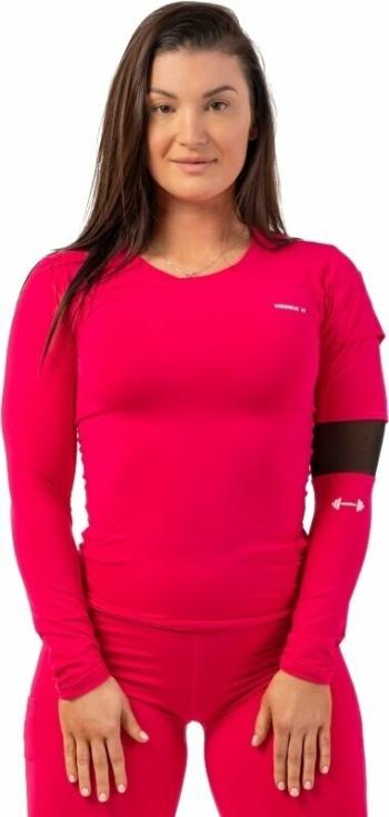 Nebbia Long Sleeve Smart Pocket Sporty Top Pink M