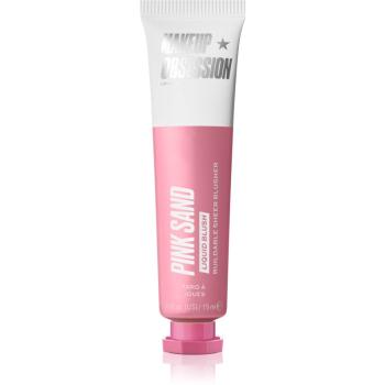 Makeup Obsession Liquid Blush tekutá lícenka odtieň Pink Sand 15 ml