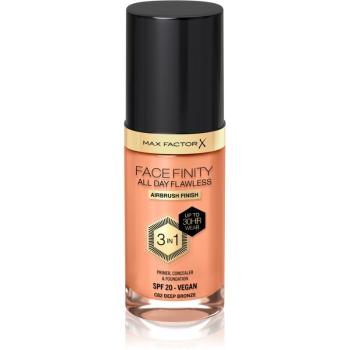 Max Factor Facefinity All Day Flawless dlhotrvajúci make-up SPF 20 odtieň C82 Deep Bronze 30 ml