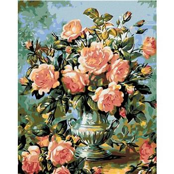 Maľovanie podľa čísel – Krásne ružové ruže (HRAmal00600nad)