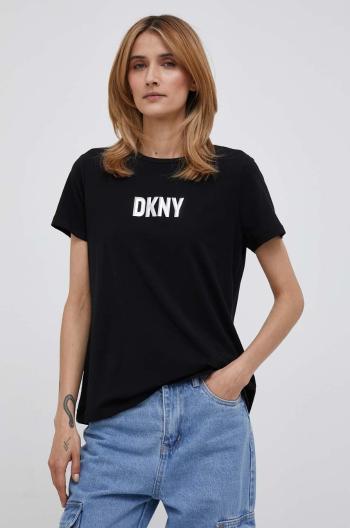 Tričko Dkny dámsky, čierna farba