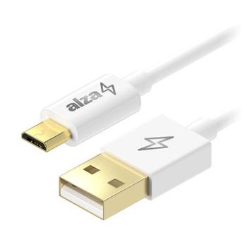 AlzaPower Core Micro USB 2 m biely (APW-CBMU0042W)