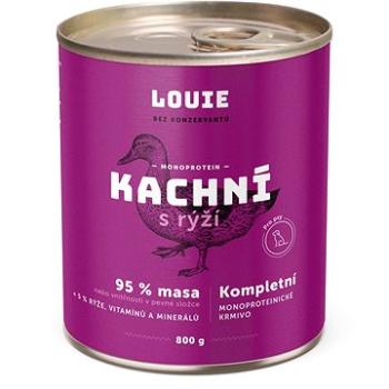 LOUIE Kompletné monoproteínové krmivo – kačacie (95 %) s ryžou (5 %) (8595174388051)