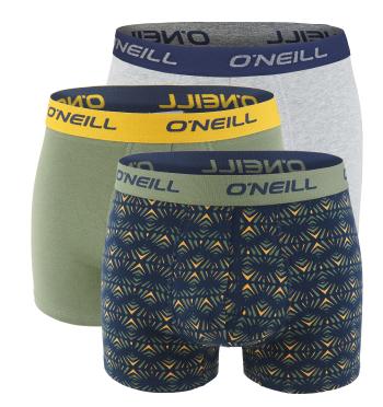 O'NEILL - boxerky 3PACK print shapes & deep lichen color combo - limitovana edicia-M (82-88 cm)