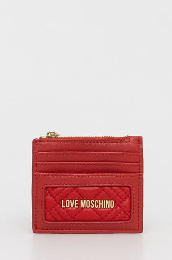 Peňaženka Love Moschino dámsky, červená farba