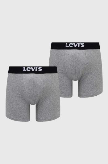 Boxerky Levi's 2-pak pánske, šedá farba