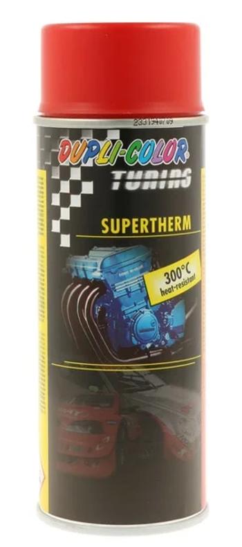 DC TUNING SUPERTHERM - Farba v spreji na vysoké teploty červená do 300°C 0,4 L