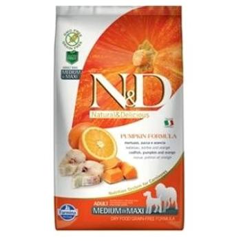 N&D grain free pumpkin dog adult M/L codfish & orange 2,5 kg (8010276036629)