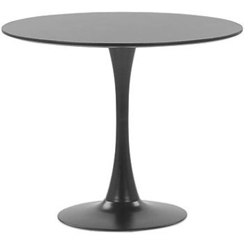 Guľatý jedálenský stôl  90 cm čierny BOCA, 198753 (beliani_198753)