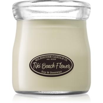 Milkhouse Candle Co. Creamery Tiki Beach Flower vonná sviečka Cream Jar 142 g