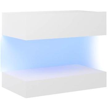 SHUMEE Nočný stolík biely 60 × 35 cm drevotrieska , 3079679