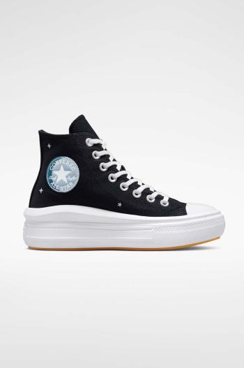 Tenisky Converse Chuck Taylor All Star Move dámske, čierna farba, A02896C