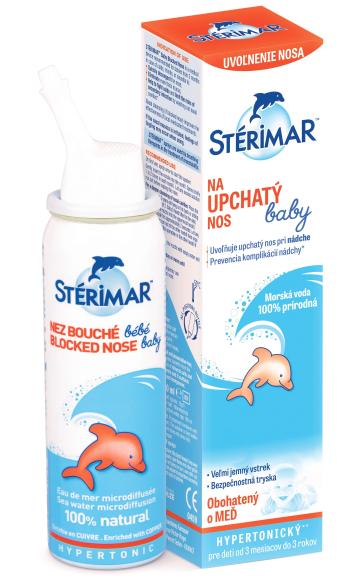 Sterimar baby Na upchatý nos - nosový mikrosprej s obsahom morskej vody pre deti od 3. mesiacov, 1 x 50 ml