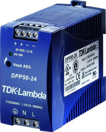 TDK-Lambda DPP50-24 sieťový zdroj na montážnu lištu (DIN lištu)  24 V/DC 2.1 A 50 W 1 x
