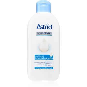 Astrid Aqua Biotic osviežujúce čistiace pleťové mlieko pre normálnu až zmiešanú pleť 200 ml