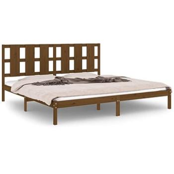 Rám postele medovo hnedý masívna borovica 200 × 200 cm, 3105623