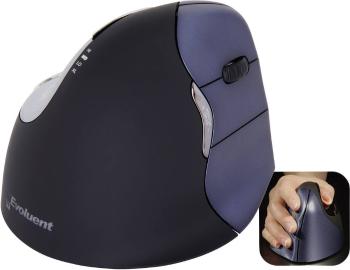Evoluent Vertical Mouse 4 VM4RW #####Kabellose ergonomische Maus bezdrôtový optická čierna, strieborná 6 null 2800 dpi e