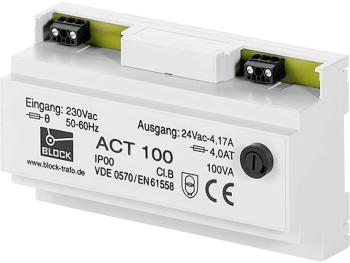 Block ACT 100 bezpečnostný transformátor 1 x 230 V/AC 1 x 24 V/AC 100 VA 4.16 A