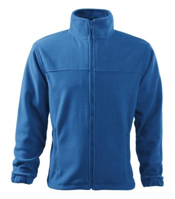 MALFINI Pánska fleecová mikina Jacket - Azúrovo modrá | M