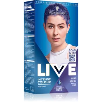 Schwarzkopf LIVE Intense Colour permanentná farba na vlasy odtieň 059 Blue Berry 1 ks