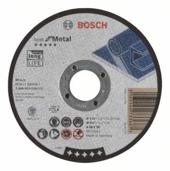 Bosch Accessories 2608603516 2608603516 rezný kotúč rovný  115 mm 22.23 mm 1 ks