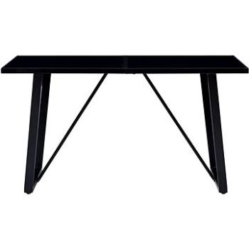 Jedálenský stôl čierny 160 × 80 × 75 cm, 281557