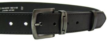 Penny Belts Pánsky kožený opasok 9-1-60 black 100 cm