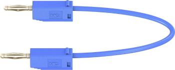 Stäubli LK205 merací kábel [lamelový zástrčka 2 mm  - lamelový zástrčka 2 mm ] 0.60 m modrá 1 ks