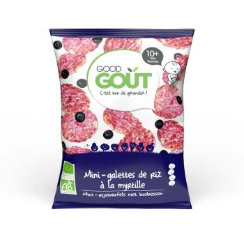 Good Gout Bio Mini ryžové koláčiky s čučoriedkami 40g