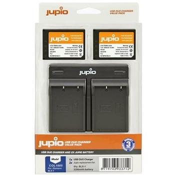 Jupio set 2× Battery BLX-1 2280 mAh + USB Dual Charger pre OM systém (COL1005)