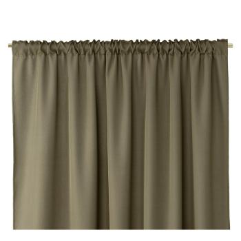 Khaki zelený záves AmeliaHome Pleat, 140 x 250 cm