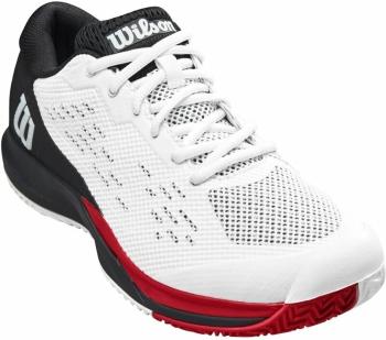 Wilson Rush Pro Ace Mens Tennis Shoe White/Black/Poppy Red 42 2/3