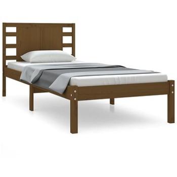 Rám postele medovo hnedý masívna borovica 100 × 200 cm, 3104211
