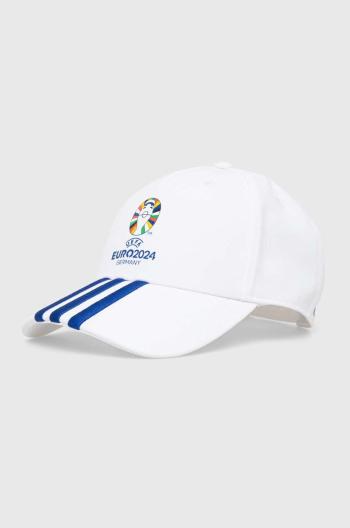 Šiltovka adidas Performance Euro 2024 biela farba, s nášivkou, IT3314