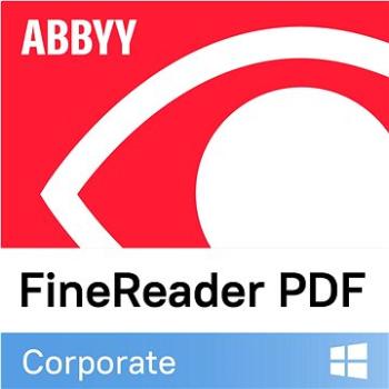 ABBYY FineReader PDF Corporate, 3 roky, GOV/EDU (elektronická licencia) (FRCW-FGFL-X)