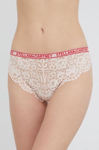 Nohavičky Stella McCartney Lingerie ružová farba, priesvitné