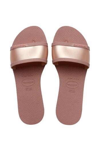 Šľapky Havaianas YOU ANGRA dámske, ružová farba, 4147238.3544