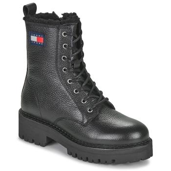 Tommy Jeans  TJW URBAN BOOT TUMBLED LTR WL  Polokozačky Čierna