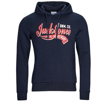 Jack & Jones  JJELOGO SWEAT HOOD 2 COL 23/24  Mikiny Námornícka modrá