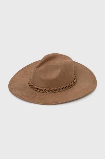 Vlnený klobúk Answear Lab béžová farba,