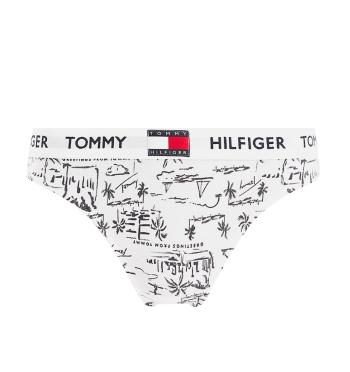 TOMMY HILFIGER - tangá Tommy cotton white print-L