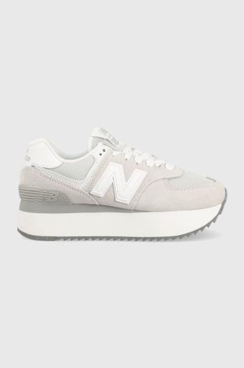 Tenisky New Balance WL574ZSC šedá farba