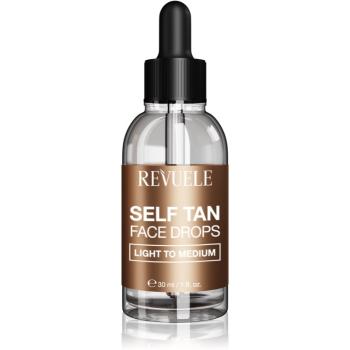 Revuele Paradise Bronze Self Tan Face Drops samoopaľovacie kvapky na tvár odtieň Light To Medium 30 ml