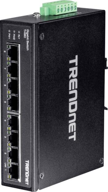 TrendNet TI-G80 priemyselný ethernetový switch