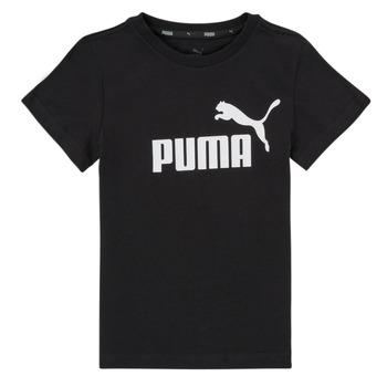 Puma  Tričká s krátkym rukávom ESSENTIAL LOGO TEE  Čierna