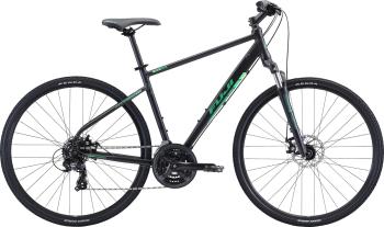 Fuji Traverse 1.7 Satin Black/Green M-17" Trekingový / Krosový bicykel